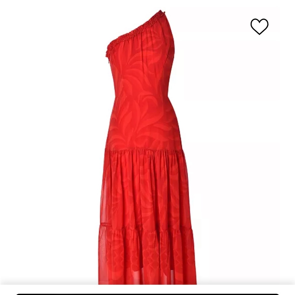 Taylor one shoulder red gown